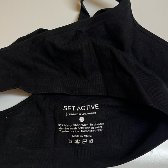 NWOT SET ACTIVE Luxform Racer Box Bra in Onyx - Picture 5 of 5